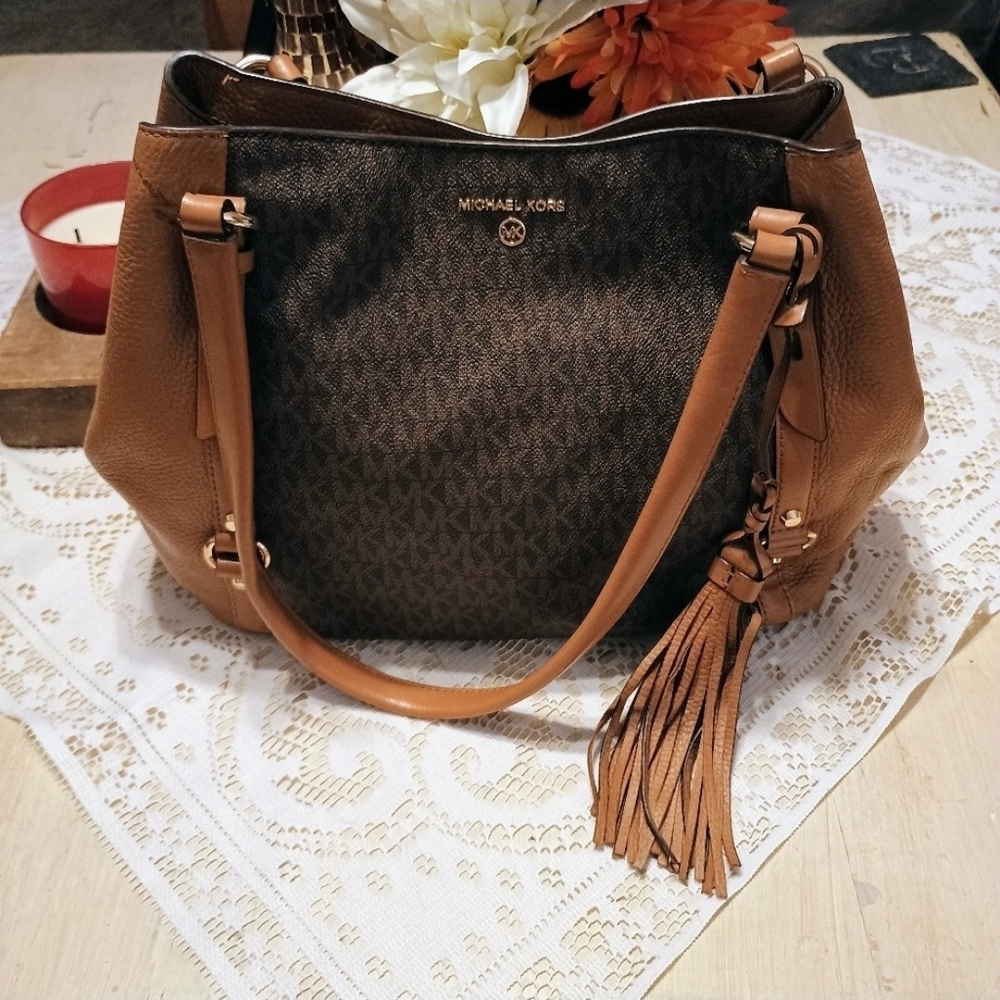 Michael Kors Brown and Tan Women's Bag